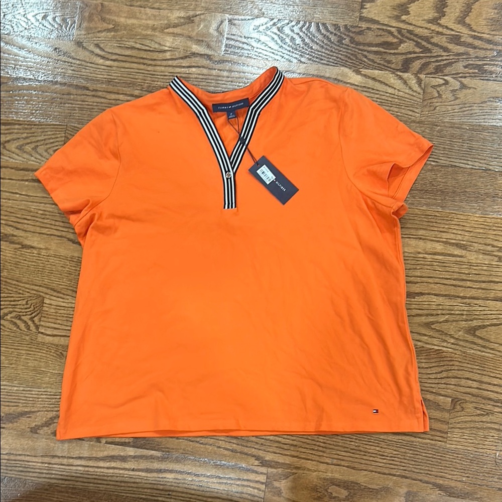 Tommy Hilfiger Orange Short Sleeve Tee